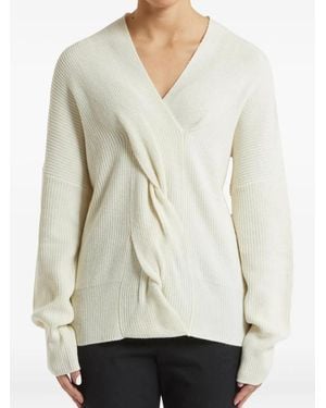 Pennyblack Twisted-Detail Sweater - White