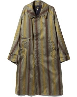 Needles Balcollar Striped Coat - Natural