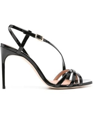 Philosophy Di Lorenzo Serafini 100Mm Patent-Leather Sandals - Black