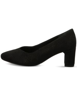 Gabor Glitter-Detail Block-Heel Pumps - Black