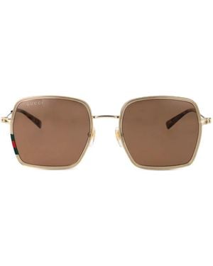 Gucci Interlocking G Sunglasses - Brown