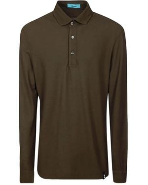 Drumohr Katoenen Poloshirt - Groen