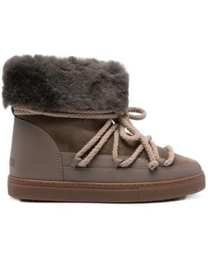 Inuikii Lace-Up Shearling Boots - Brown