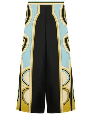 La DoubleJ Wide-Leg Club Trousers - Green