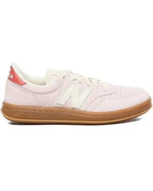 New Balance T500 Perforated Herringbone-Sole Trainers - Pink