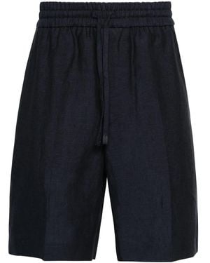 Brioni Asolo リネンショートパンツ - ブルー