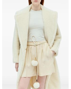 Max Mara Pompom-Detail Rope Belt - Natural