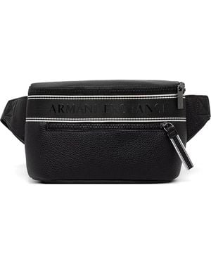 ARMANI EXCHANGE Riñonera Con Franja Del Logo - Negro