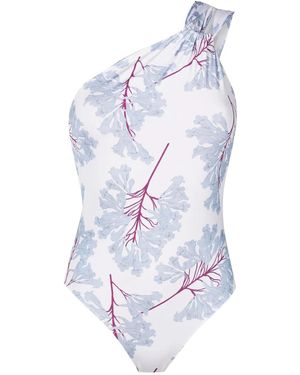 Clube Bossa Draper One-Shoulder Swimsuit - White
