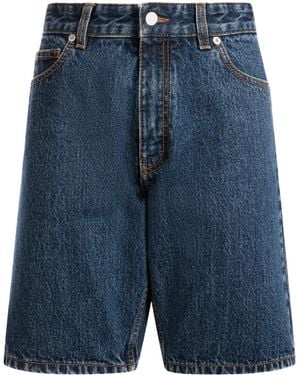 Bally Shorts Denim Al Ginocchio - Blu