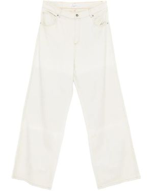 Blumarine Vaqueros Anchos - Blanco