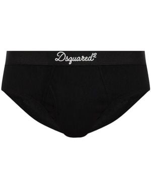 DSquared² Logo Signature Brief - Black