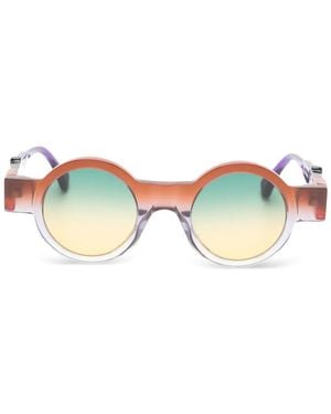 Kuboraum Round Frame Sunglasses - Orange
