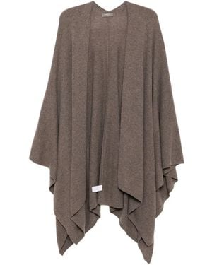 N.Peal Cashmere Lily Cape - Brown