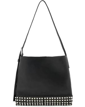 AllSaints Asha Studded Shoulder Bag - Black