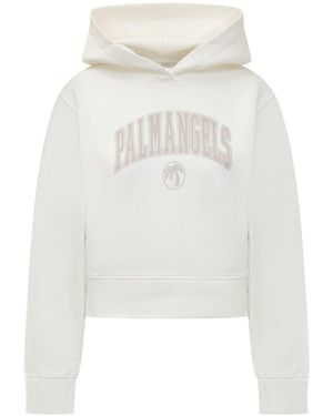 Palm Angels University Palm Hoodie - White