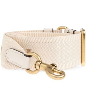 COACH Logo-Jacquard Bag Strap - Natural