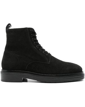 GANT Lace-Up Suede Boots - Black
