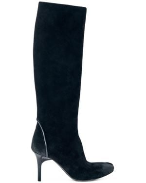 CAPASA MILANO Pointed-Toe Suede Boots - Black