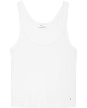 Anine Bing Round-Neck Tank Top - White