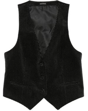Tom Ford Polka-Dot Waistcoat - Black