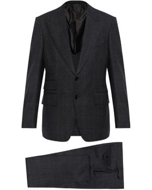 Tom Ford Bufanda A Cuadros - Negro