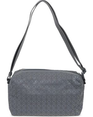 Issey Miyake Geometric-Patterned Shoulder Bag - Grey
