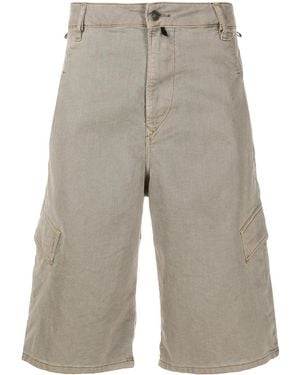 DIESEL Plain Cargo Shorts - Grey