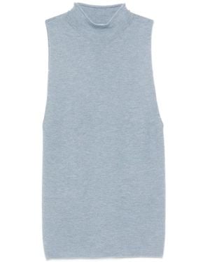 Bompard Sleeveless Vest - Blue