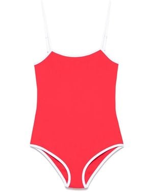 Miu Miu Two-Tone Swimsuit - Red