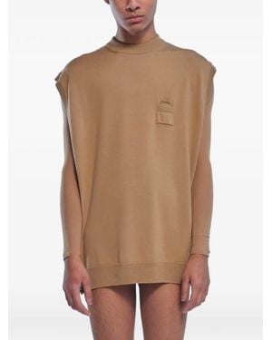 ROT The Mantle Button-Side Vest - Brown
