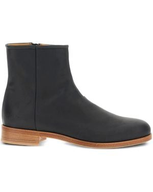 Common Projects Zip-Detail Leather Boots - Black