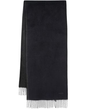ZEGNA Bufanda con aplique del logo - Azul