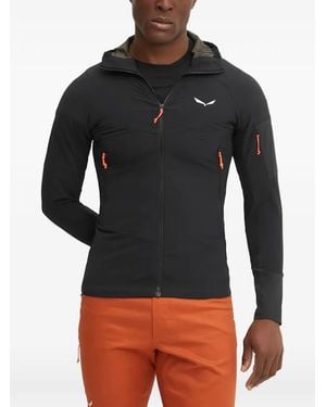 Salewa Hooded Zip Performance Jacket - Black