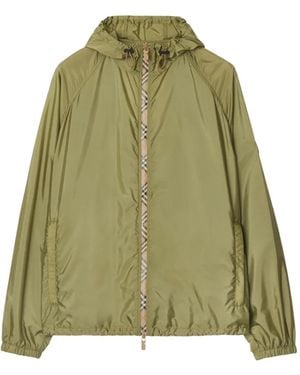 Burberry Nylon Hooded Jacket - Green