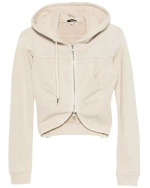 R13 Sudadera corta con capucha - Neutro