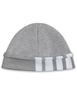 Thom Browne Gorro con motivo 4-Bar - Gris