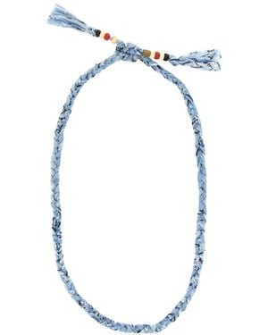 Alanui Bandana Braided Necklace - Blue