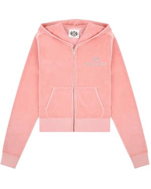 Juicy Couture X&R Crystal-Embellished Hoodie - Pink