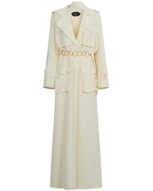 Taller Marmo Tarangire Belted Pocket-Detail Maxi Dress - White