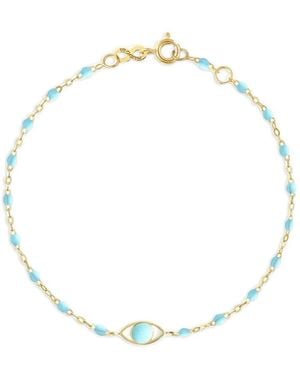 Gigi Clozeau 14K Gigi Eye-Detail Bracelet - White