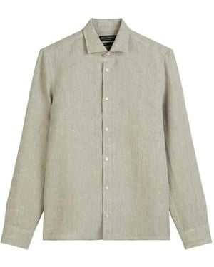 Marc O' Polo Textured Button-Up Shirt - Natural