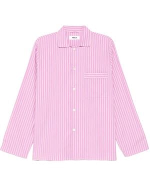 Tekla Poplin Long-Sleeved Shirt - Pink