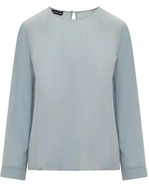 Emporio Armani Silk Blouse - Blue