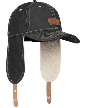 Gcds Cappello Denim Con Paraorecchie - Nero