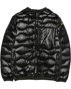 Blauer Hooded Quilted Jacket - Black