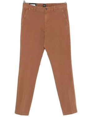 BOSS Pantalones de sarga - Marrón