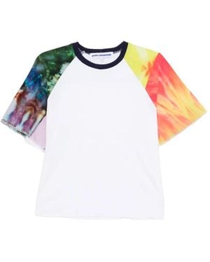 Stain Shade Tie-Dye Raglan-Sleeve T-Shirt - Blue