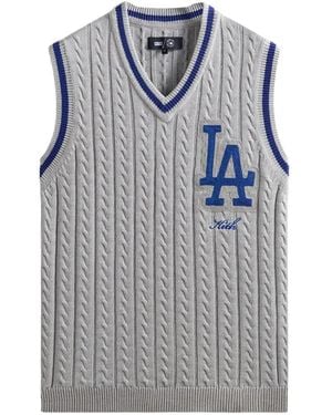 Kith X Los Angeles Dodgers Aiken Cable-Knit Sweater Vest - Gray