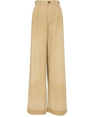 Maison Margiela Pantalones de vestir anchos - Neutro